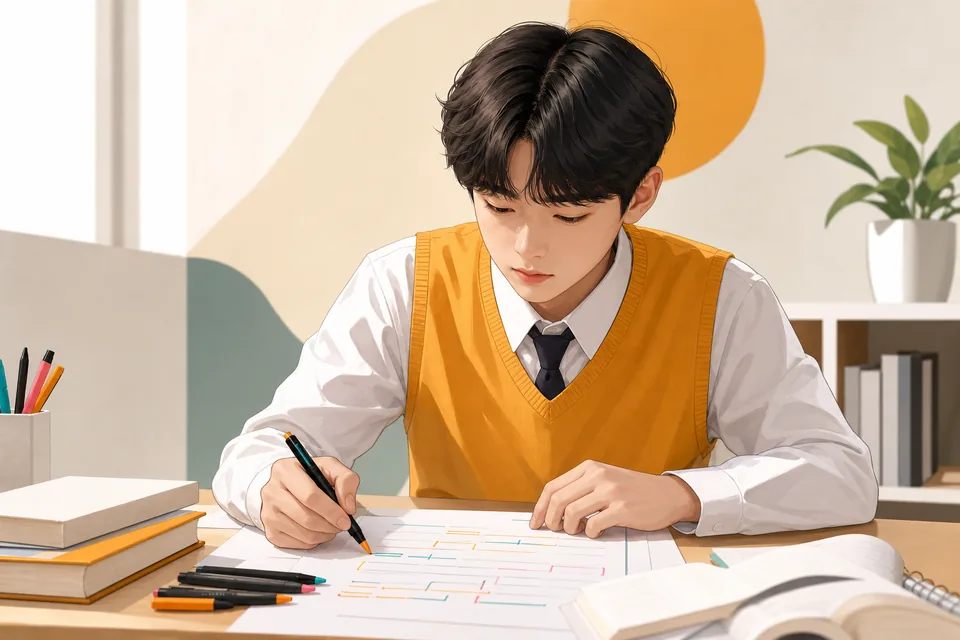 충주시 용산동 고2 영어 학습 장면 — 영어 개념 정리와 문제 훈련 충주시 용산동 고2 영어 학습 장면 — 영어 개념 정리와 문제 훈련
